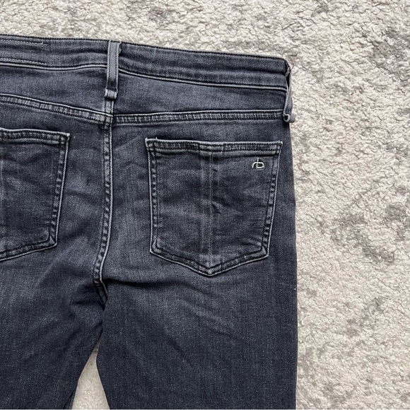 Rag & Bone Cate Mid-Rise Skinny Zip Ankle Abbey Road Moto Jeans Denim Women’s 27 - Picture 10 of 10